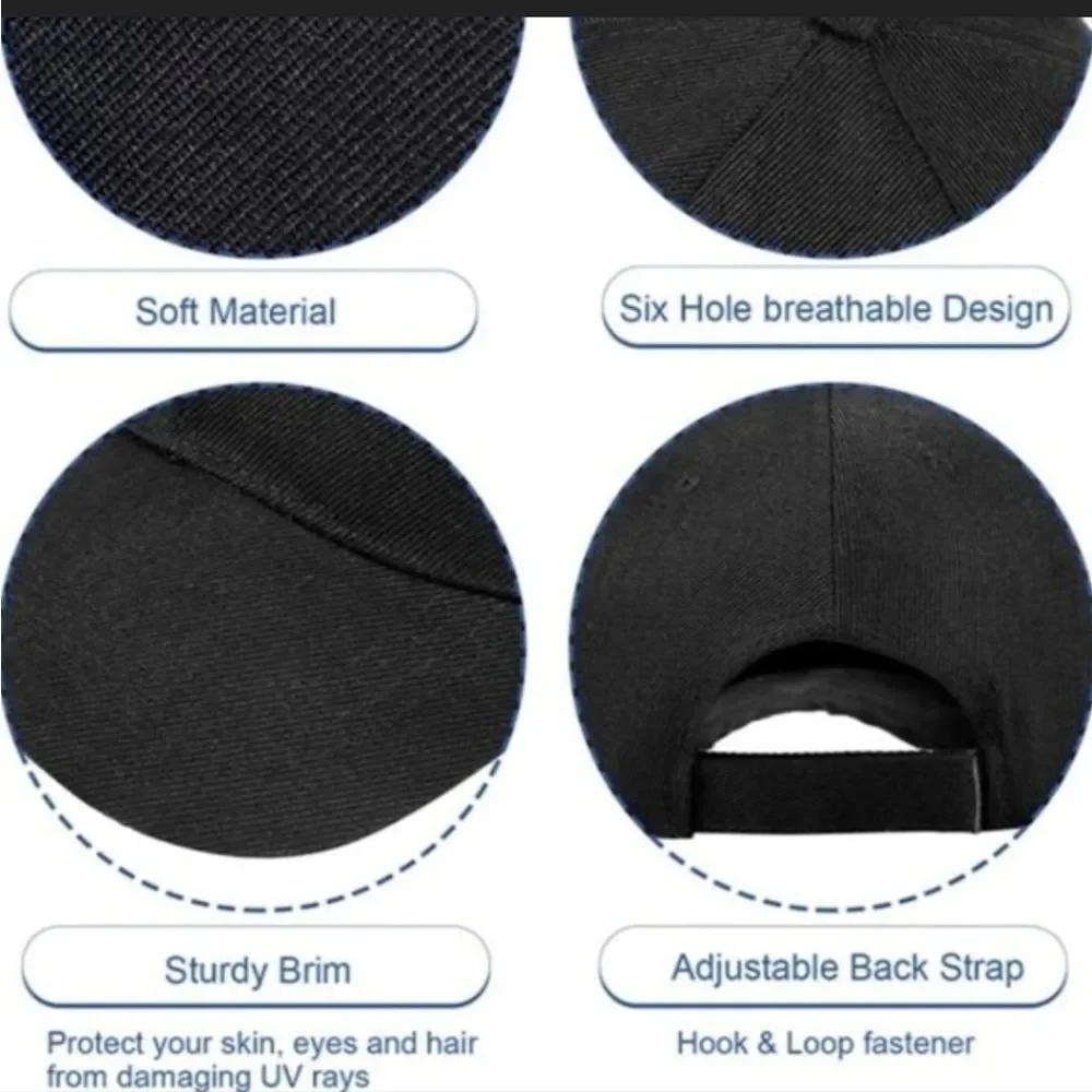 Trendy Embroidery Casual Baseball Cap Solid Color Simple Dad Hats Lightweight Ad
